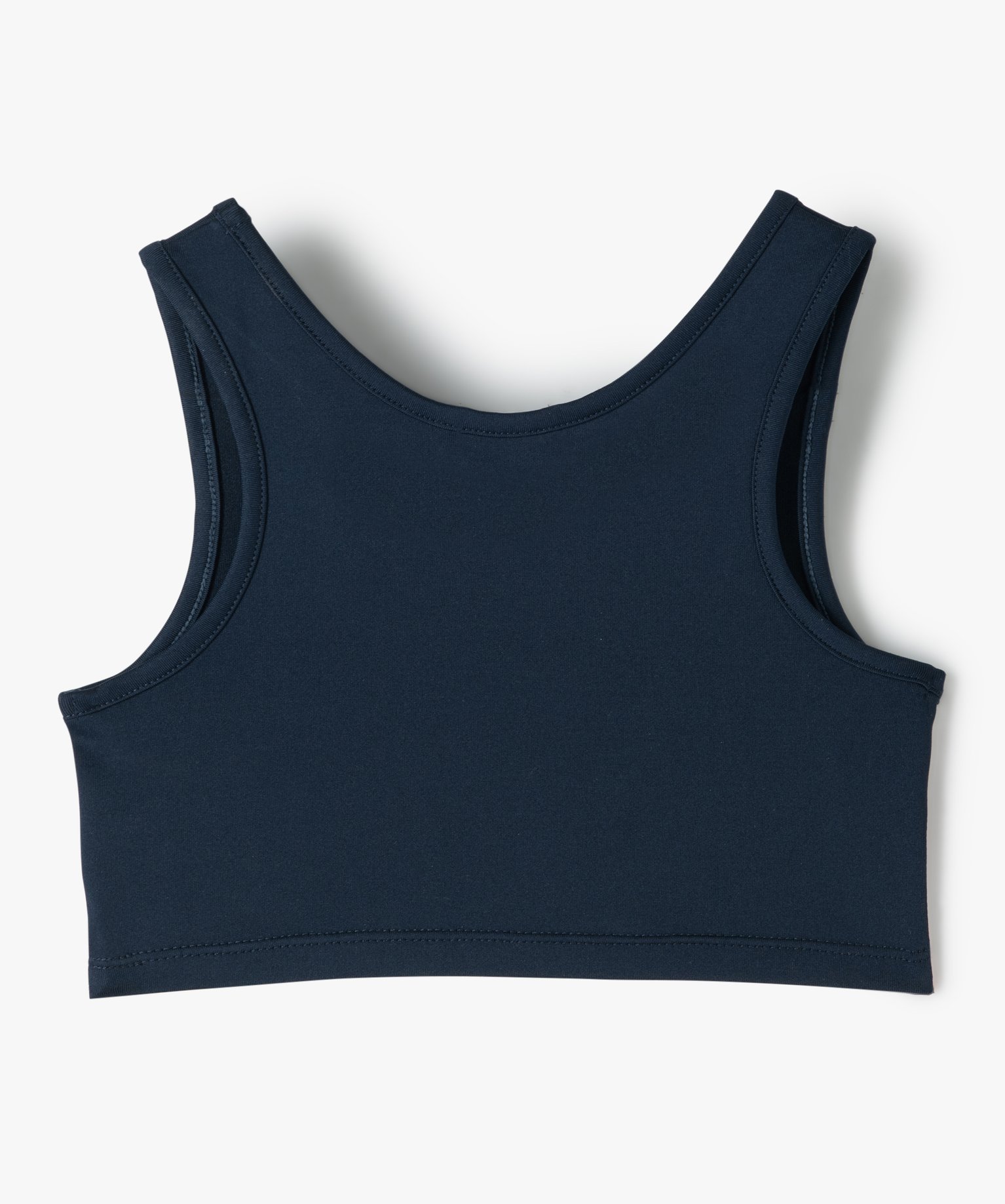 Débardeur de sport fille forme brassière marine | GEMO