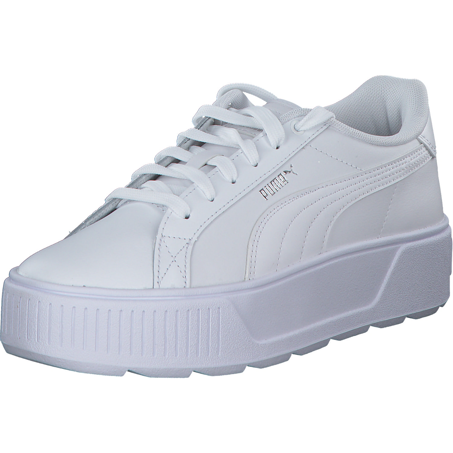 Puma Karmen L 384615, Schnürschuhe, Damen, white/white/silver