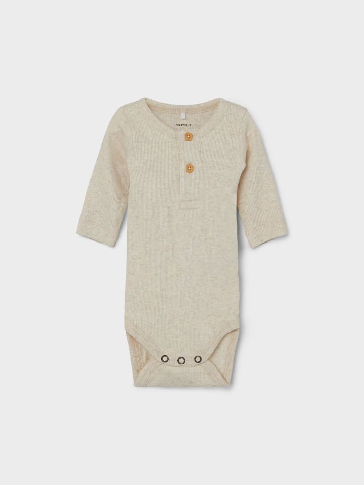 name it Grandad Langarmbody in peyote melange günstig kaufen