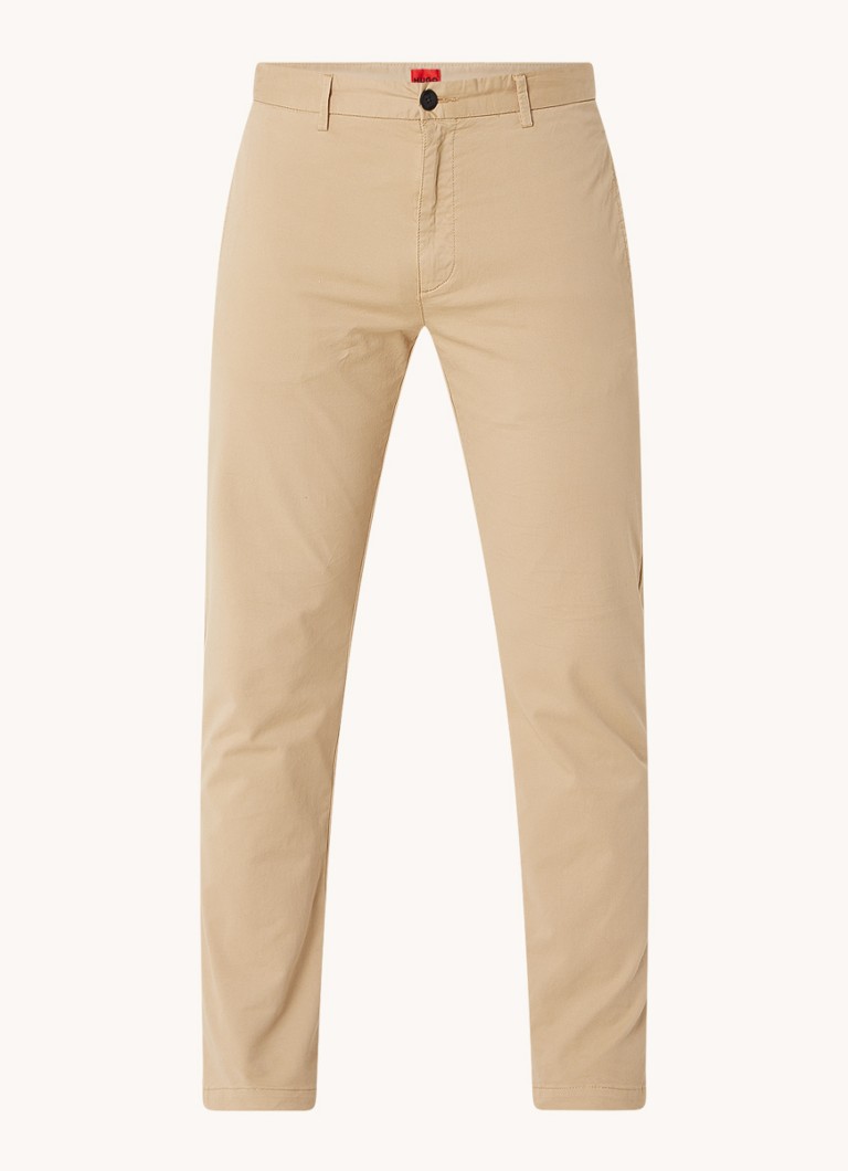 Pantaloni chino HUGO BOSS David Slim Fit cu talpă elastică