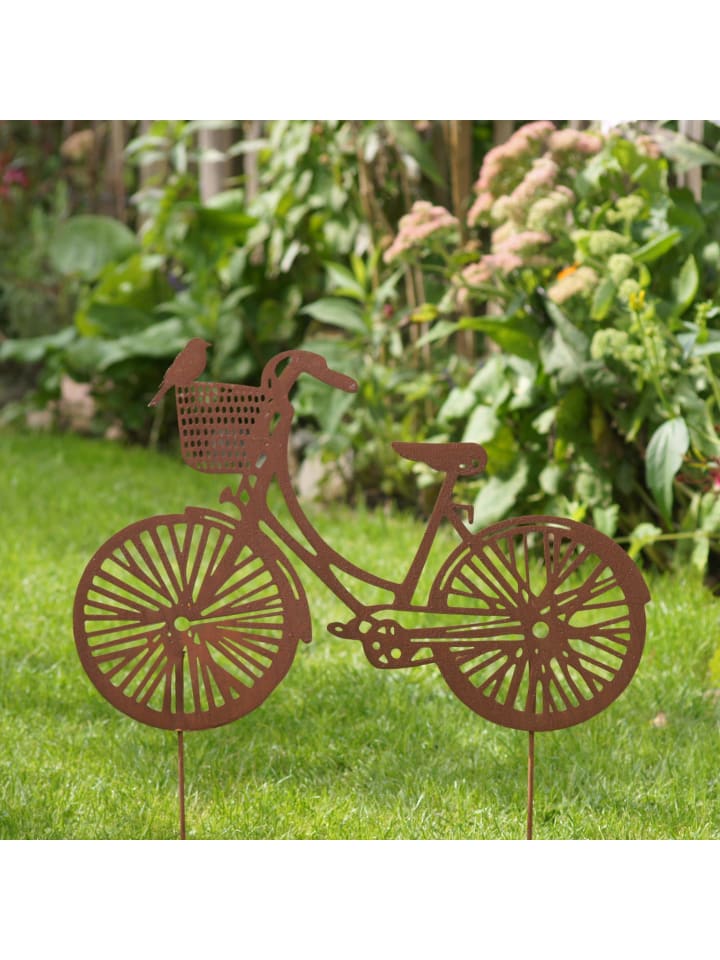 UNUS Gartenstecker Rost Fahrrad in Braun günstig kaufen
