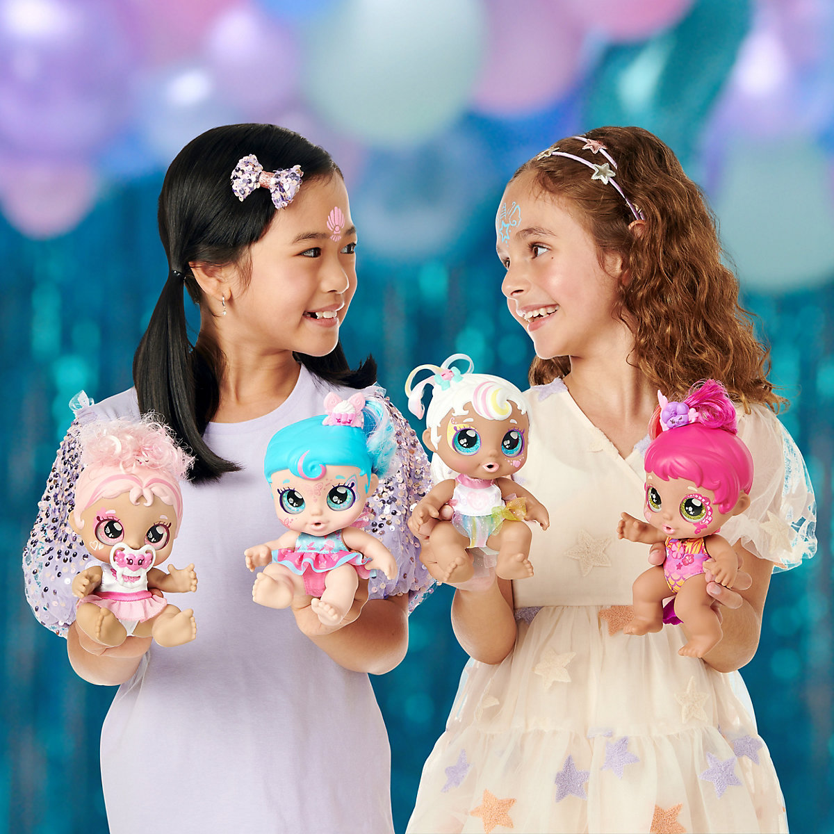 Kindi Kids™ Babyschwester Winnie Wings als Engel mit magischer Gesichtsbemalung