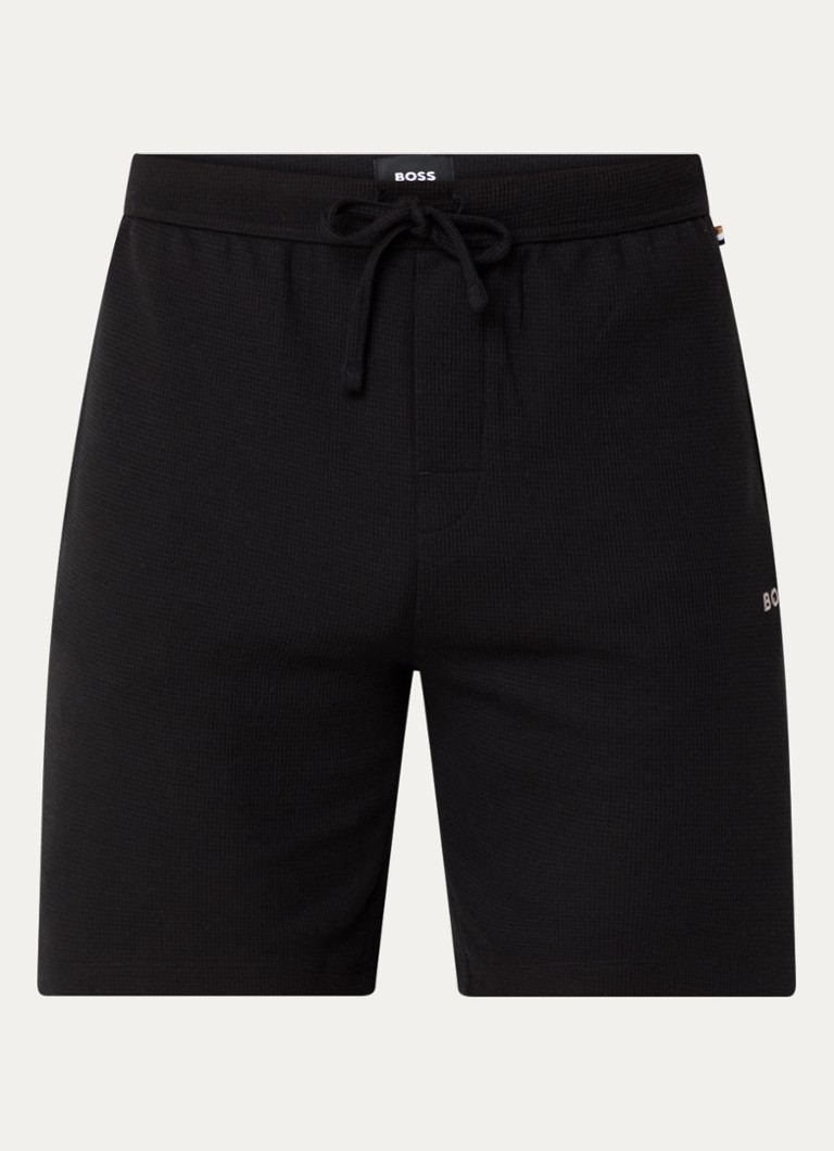 HUGO BOSS Textured pajama shorts