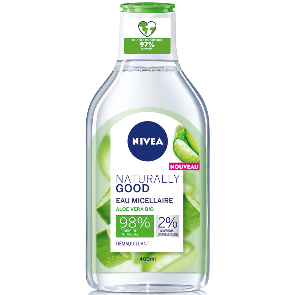 nivea NATURALLY GOOD - Eau Micellaire Aloe Vera Bio Démaquillant micellaire