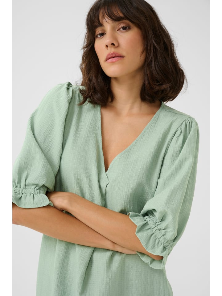 Kaffe Kleid KApaulina in Balsam Green CC günstig kaufen