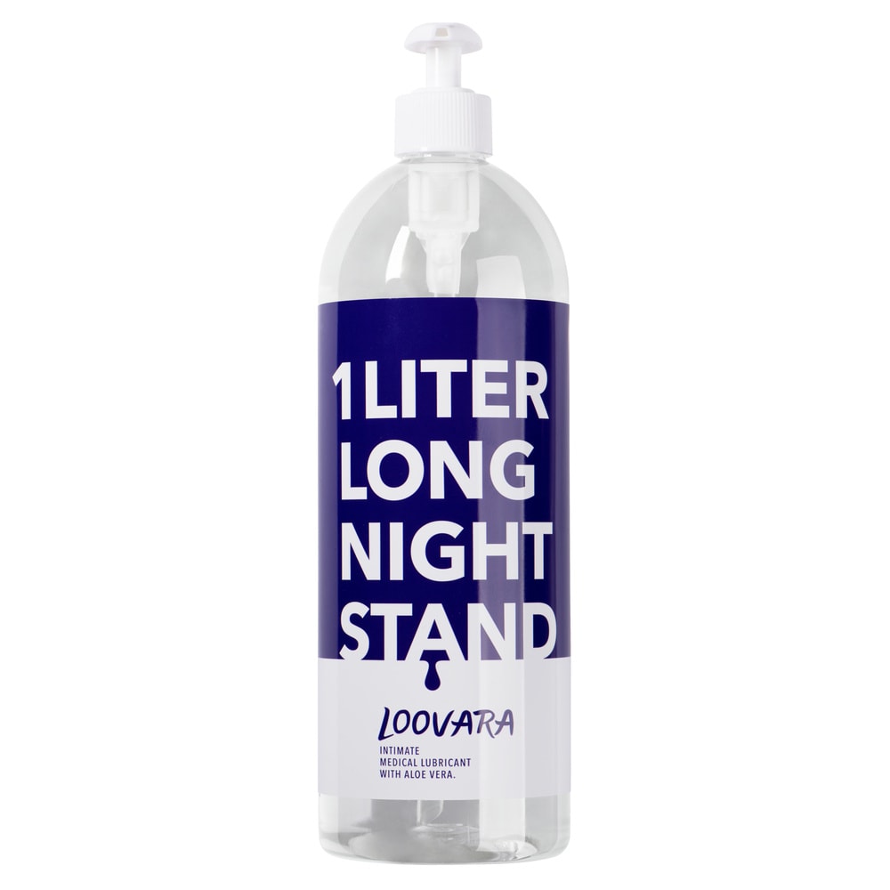 loovara 1 Liter Long Night Stand - Lubrifiant avec Aloe Vera gel lubrifiant