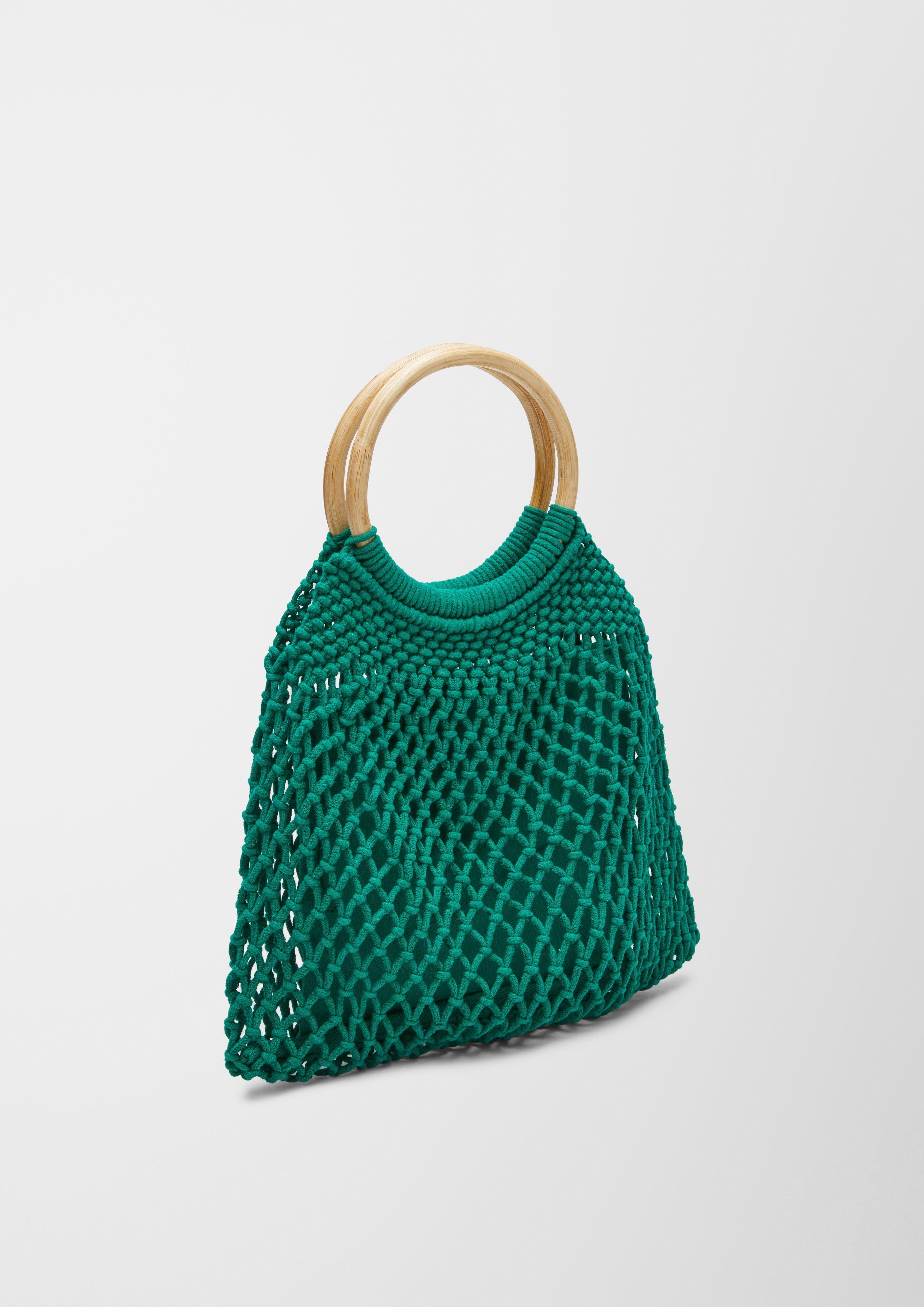 Makramee-Shopper mit Holzgriff  2129936-7646