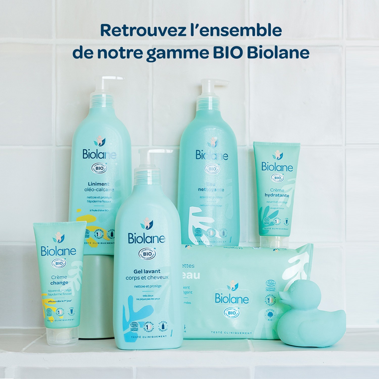 Gel douche bio Biolane Eco-Refill pour le corps et les cheveux