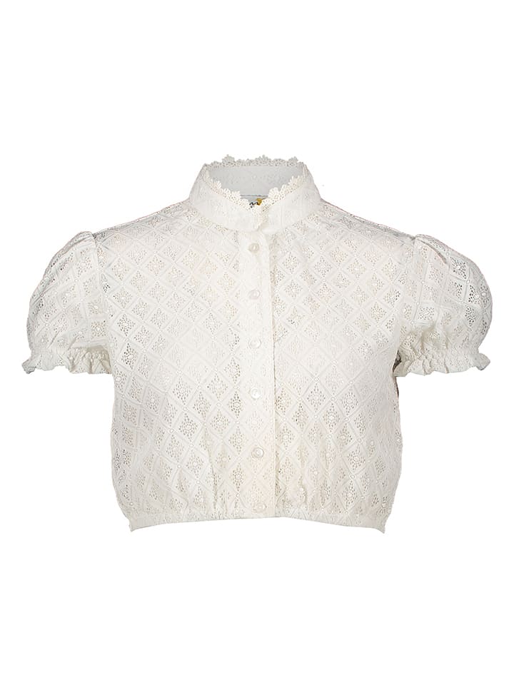 Almsach Dirndlbluse in Weiß günstig kaufen