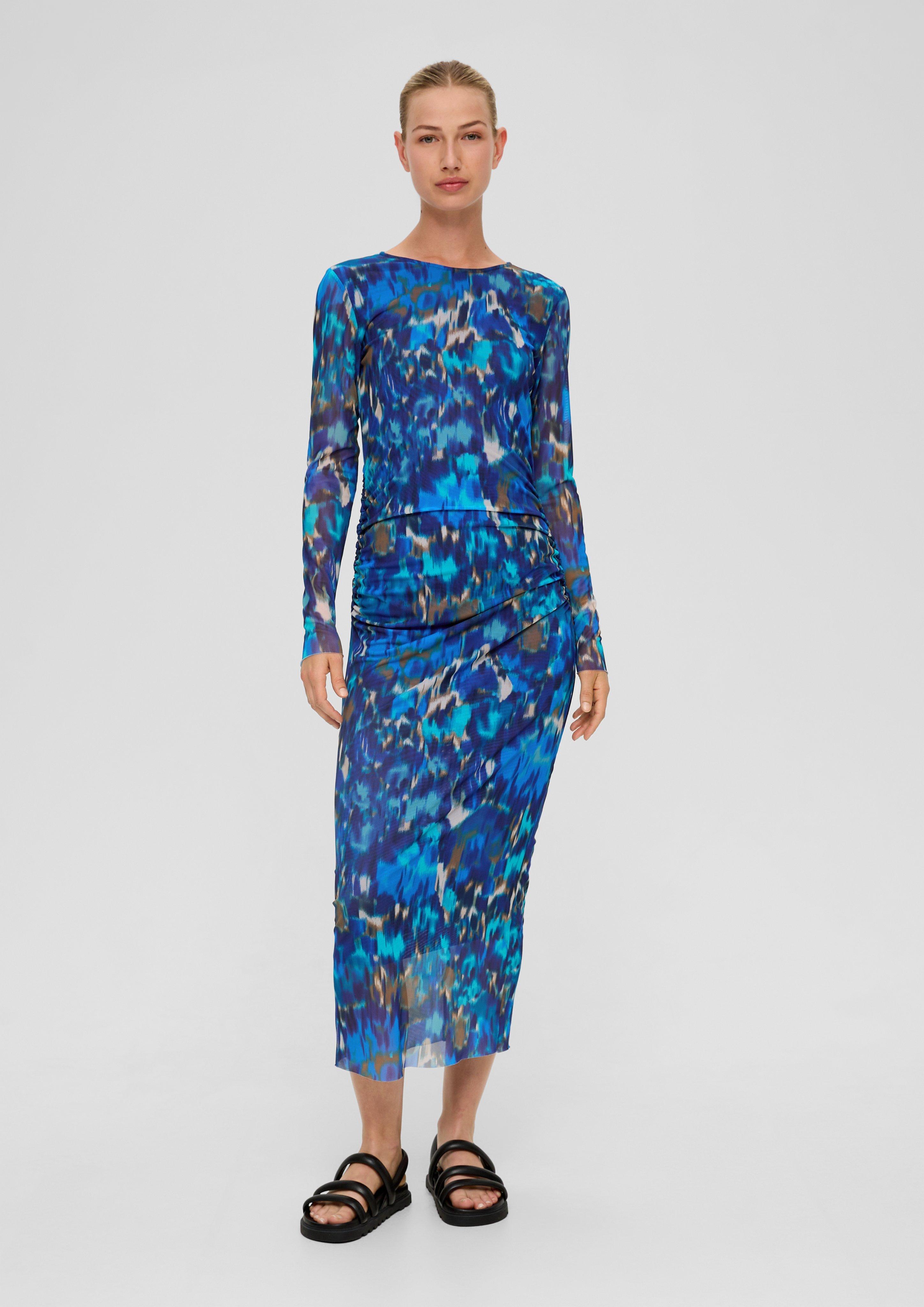 Maxikleid aus stretchigem Mesh  2136268-59A0