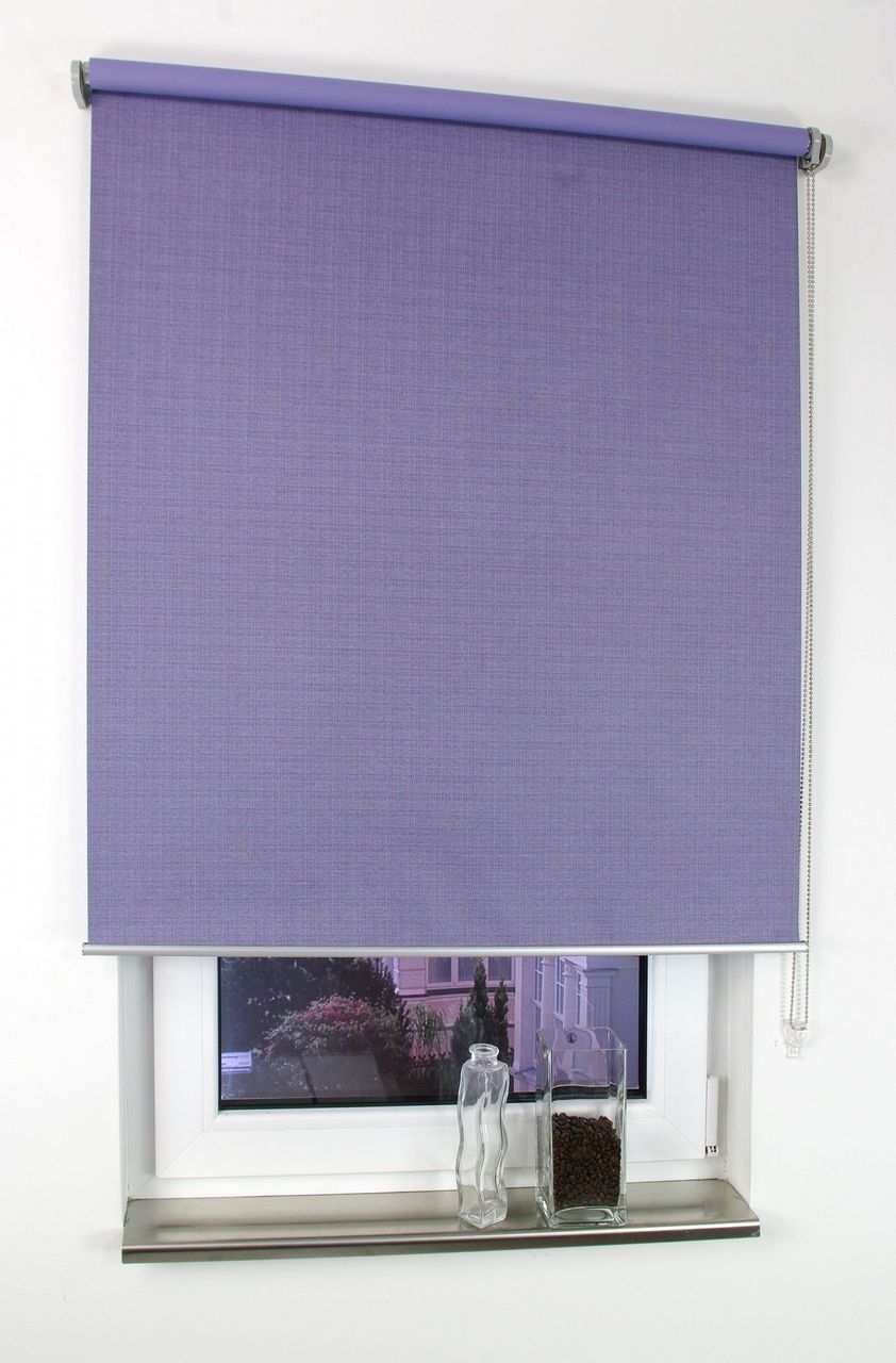 Bella Casa Rollo, Seitenzugrollo Verdunkelung, 175 x 80 cm, Struktur flieder, lila