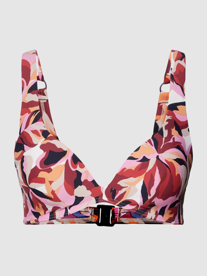 Bikini-Set mit Allover-Muster Modell 'CARILO' in bordeaux rot