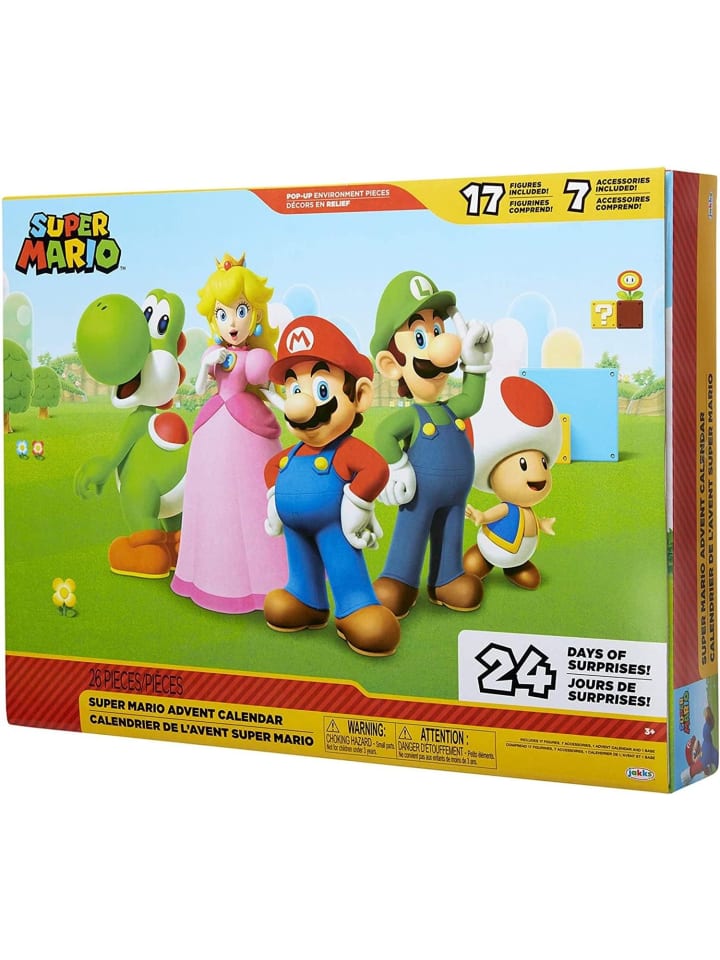 jakks Pacific Super Mario & Co. Adventskalender in Mehrfarbig ab 3 Jahre günstig kaufen onesize