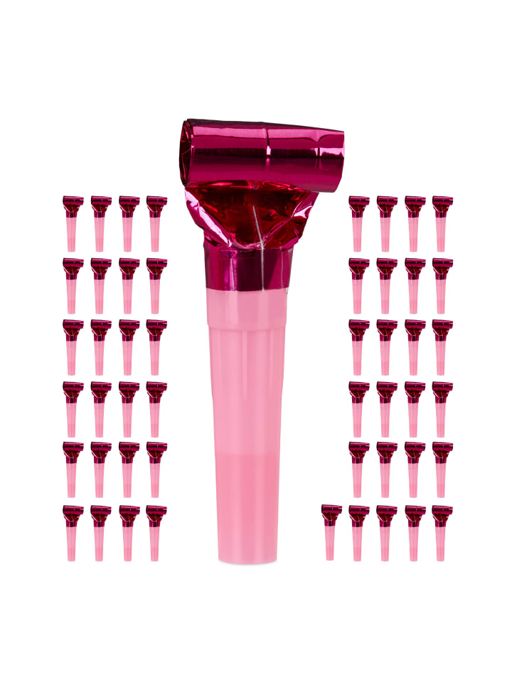 relaxdays 50x Partytröten in Pink günstig kaufen onesize