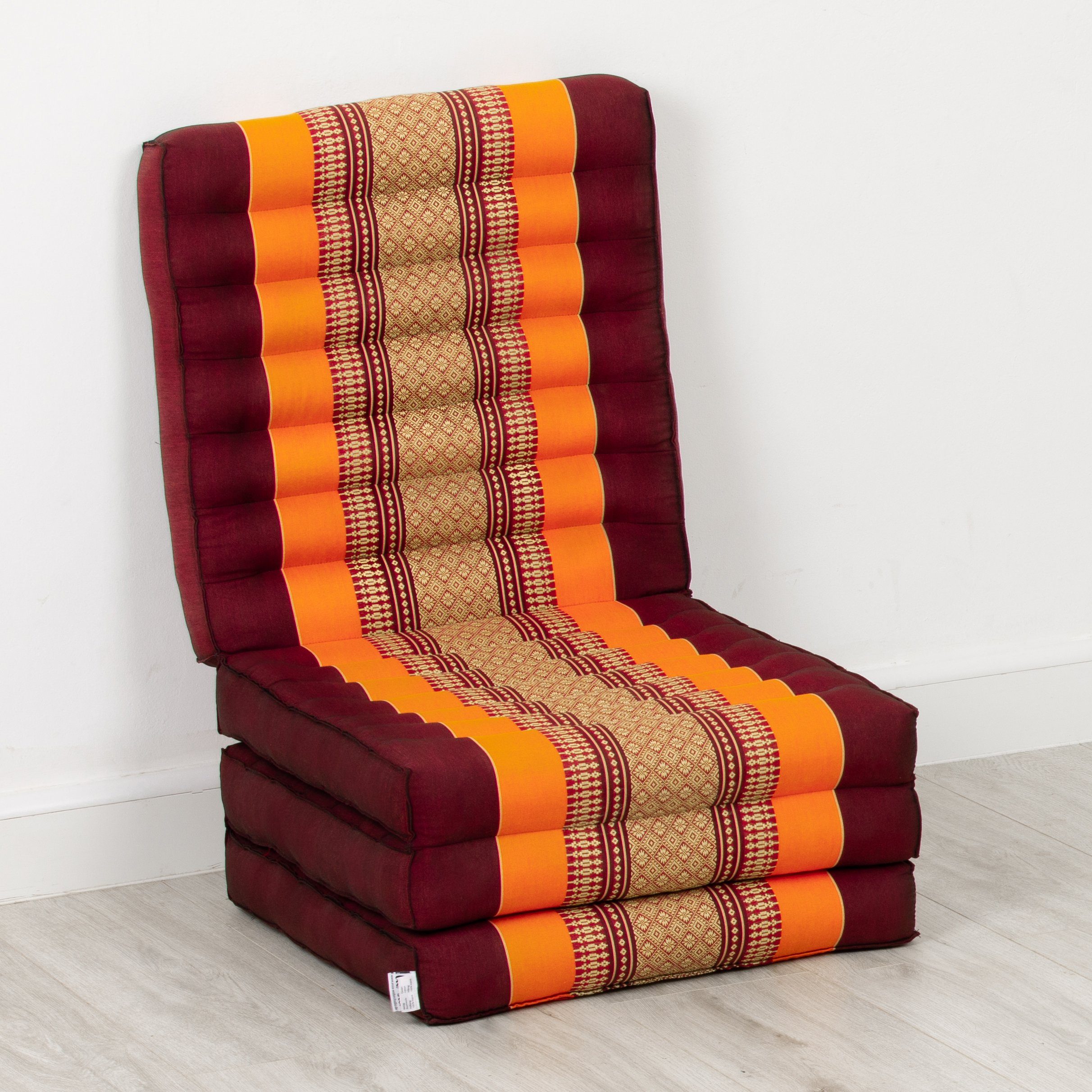 Klappmatratze Klappmatratze 50 cm breit Classic, vegan und handgefertigt, 200x50x8cm, livasia, 8 cm hoch, Kapok
