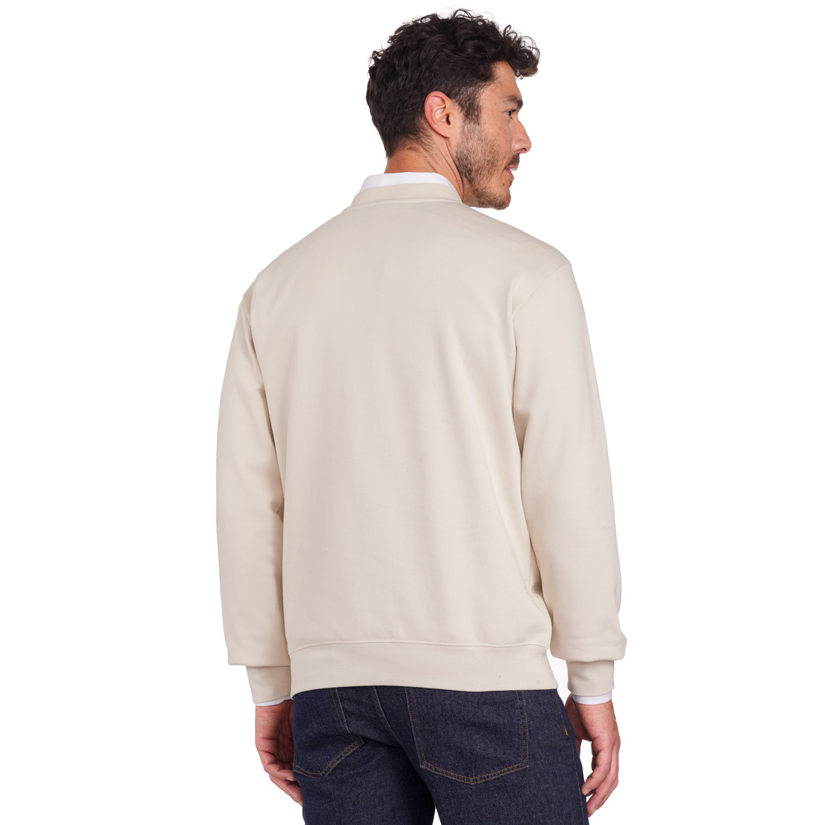 Micky Maus Weihnachtssweatshirt mit Print creme