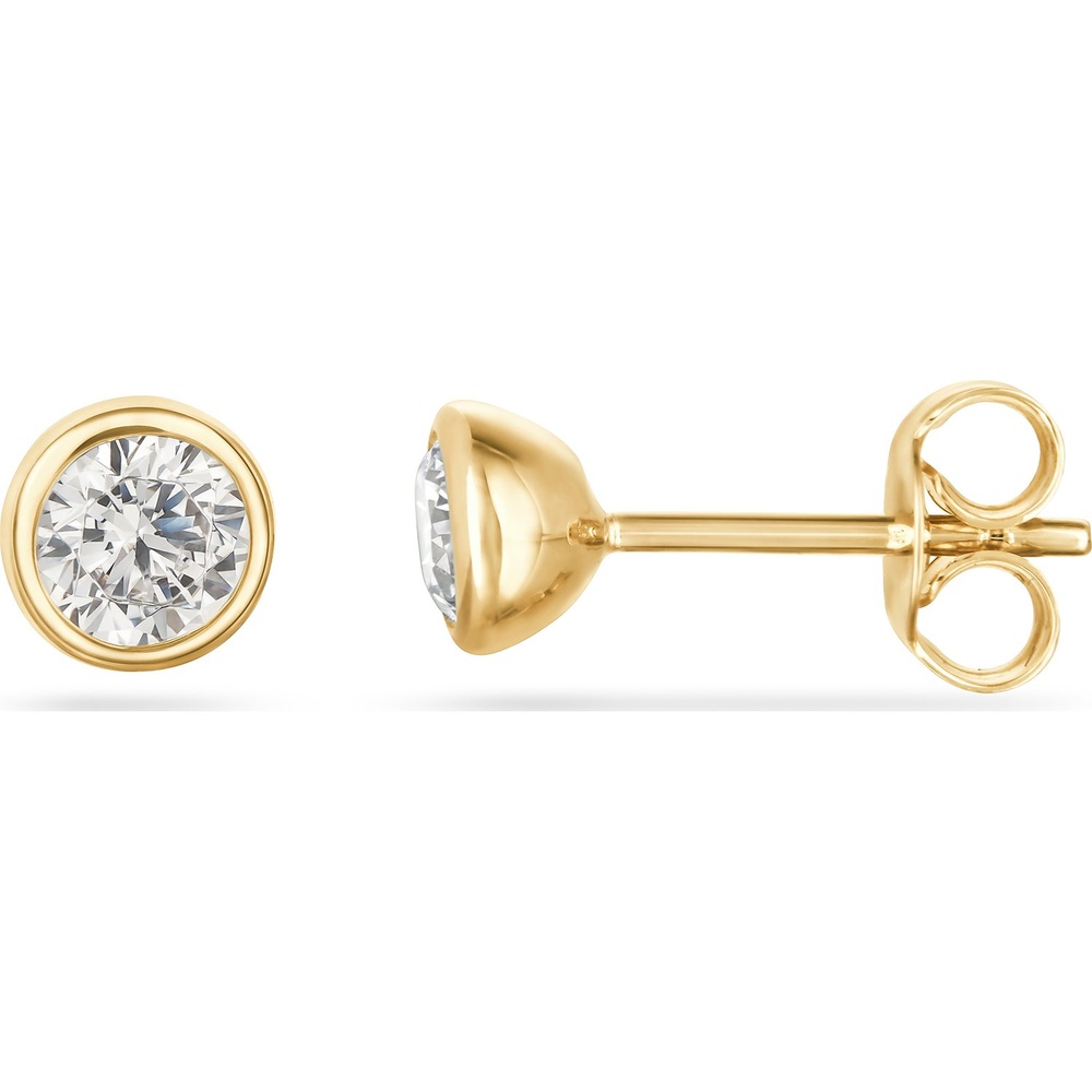 FAVS Boucles d'oreilles à fermoir à poussette 375 Or jaune Boucles d'oreilles