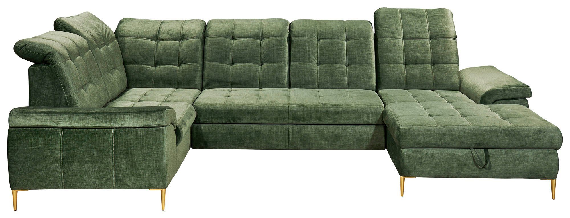ED EXCITING DESIGN Ecksofa Valtura, frei stellbar, Bettkasten, Schlaffunktion, mit Kopfteilverstellung