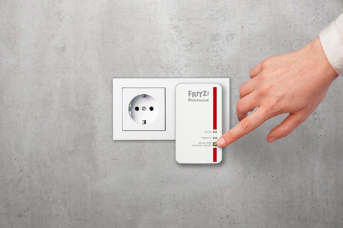 AVM FRITZ!Powerline 1240E WLAN Set Netzwerk-Adapter F-Stecker