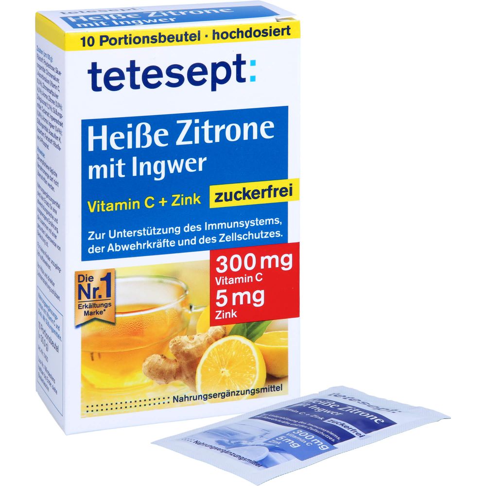 heiße Zitrone mit Ingwer zuckerfr.Pulver
