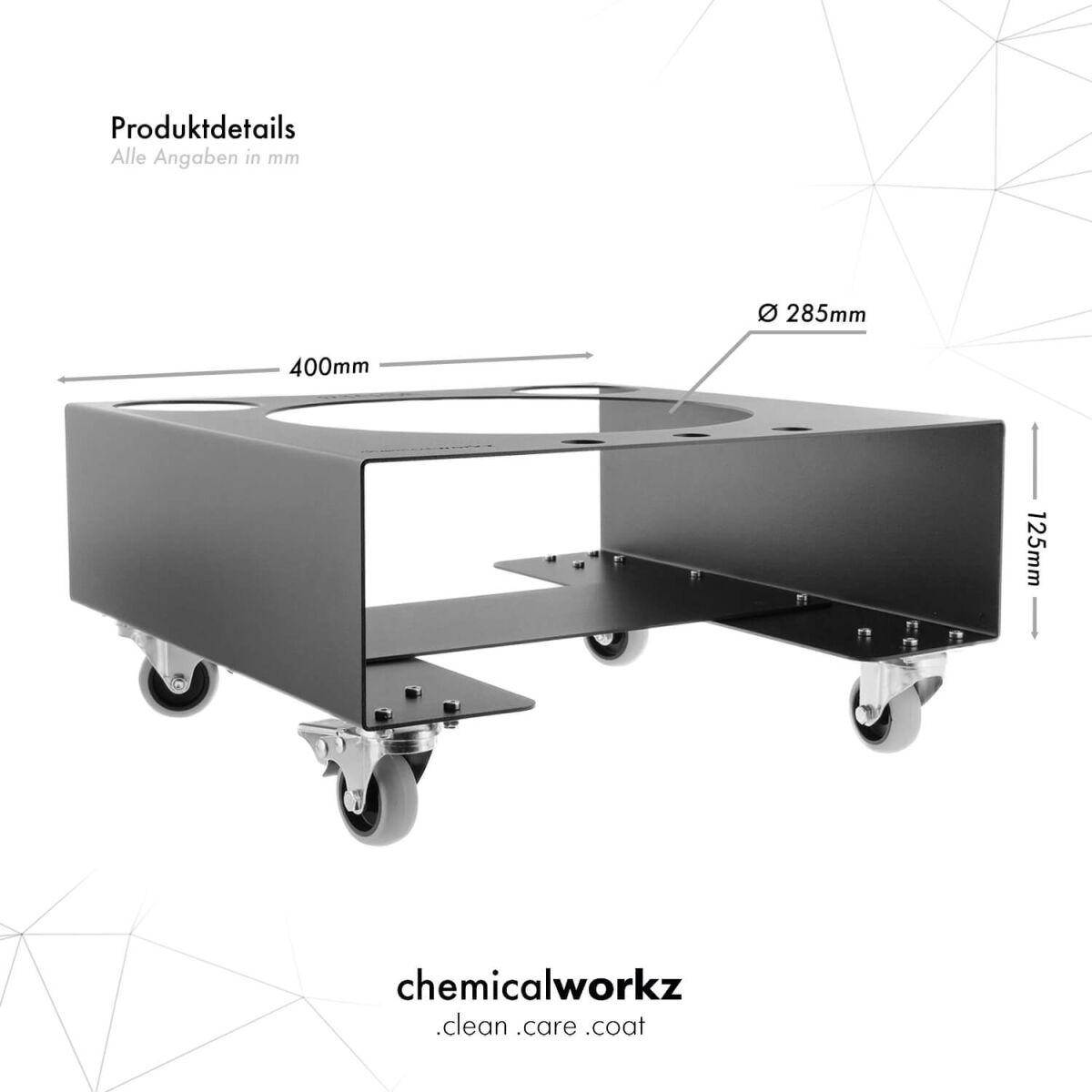 chemicalworkz Detailing Trolley für Wascheimer RINSE
