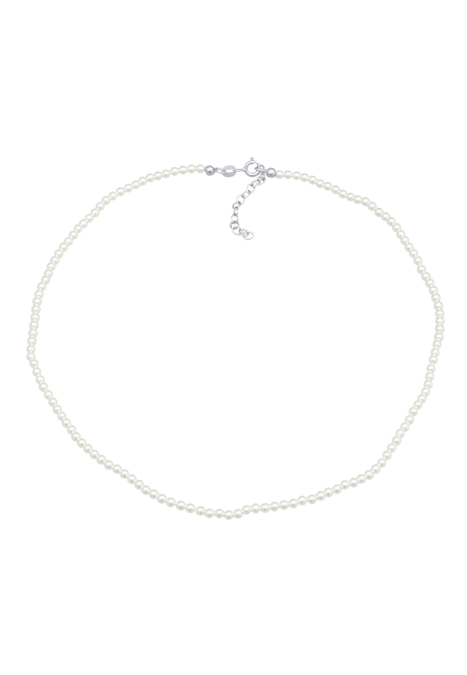 Dámsky trendy choker Elli s korálkami z mušlí zo striebra 925