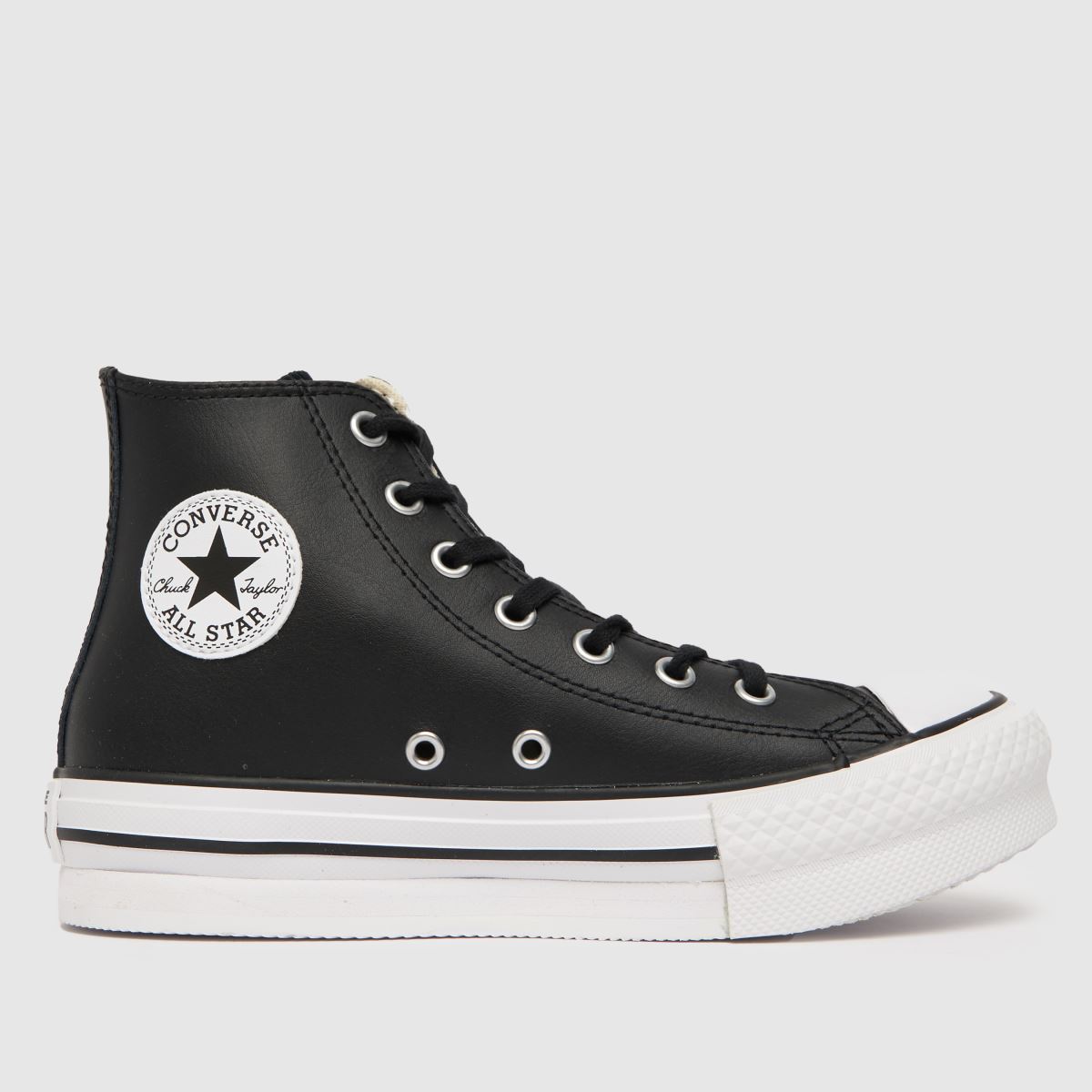 Converse svarta All Star Eva Lift Hi Junior-sneakers
