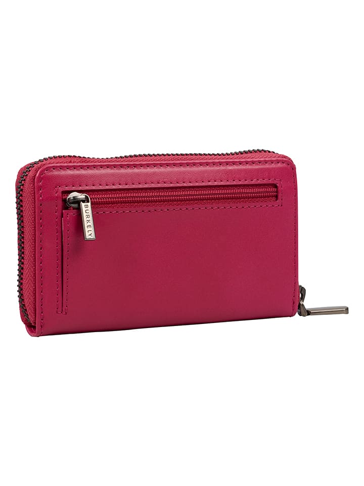 Burkely Leder-Geldbörse in Pink - (B)14 x (H)8,5 x (T)2,5 cm günstig kaufen onesize