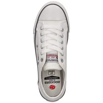 Dockers Leinen Sneaker in weiß