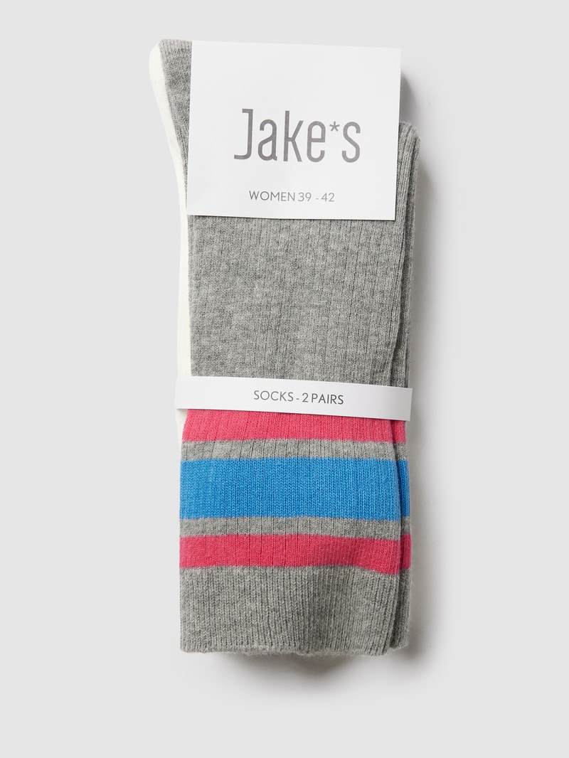 Socken mit Stretch-Anteil im 2er-Pack in offwhite