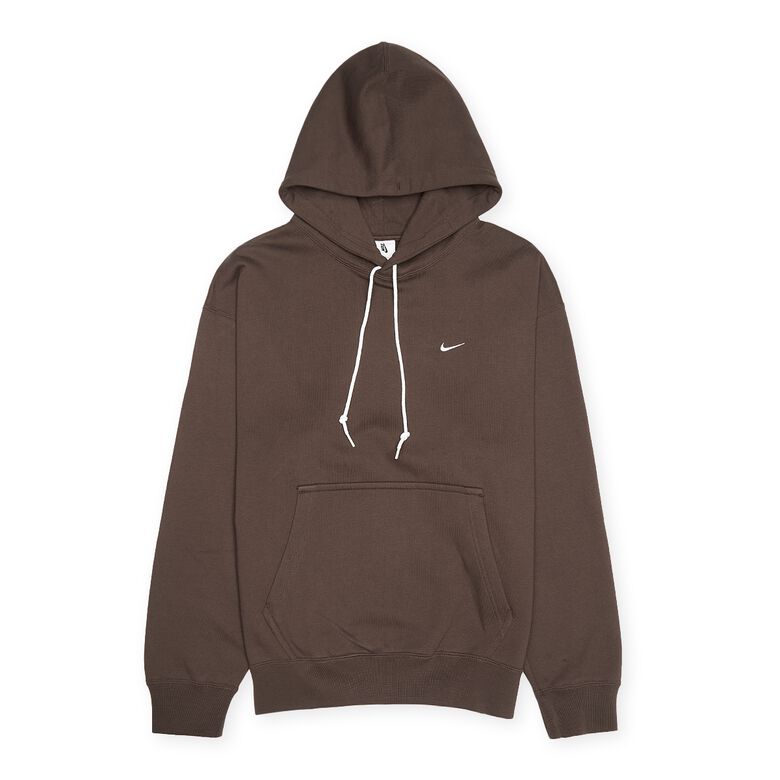 NIKE Solo Swoosh Fleece Hoodie baroque brown/white