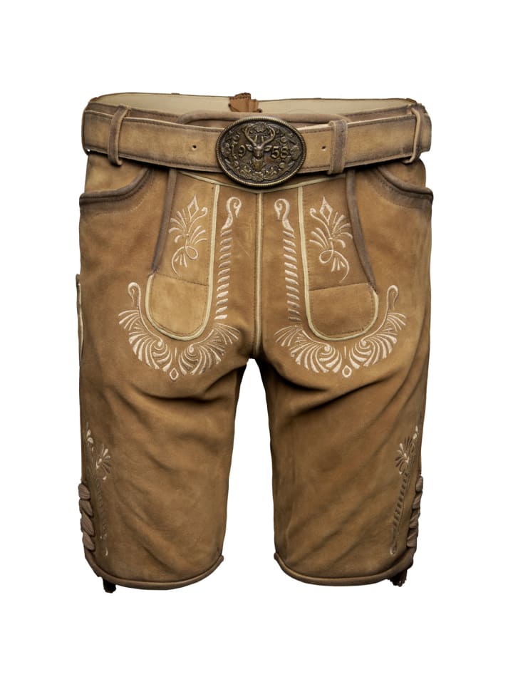 KRÜGER Lederhose 963569 in braun günstig kaufen