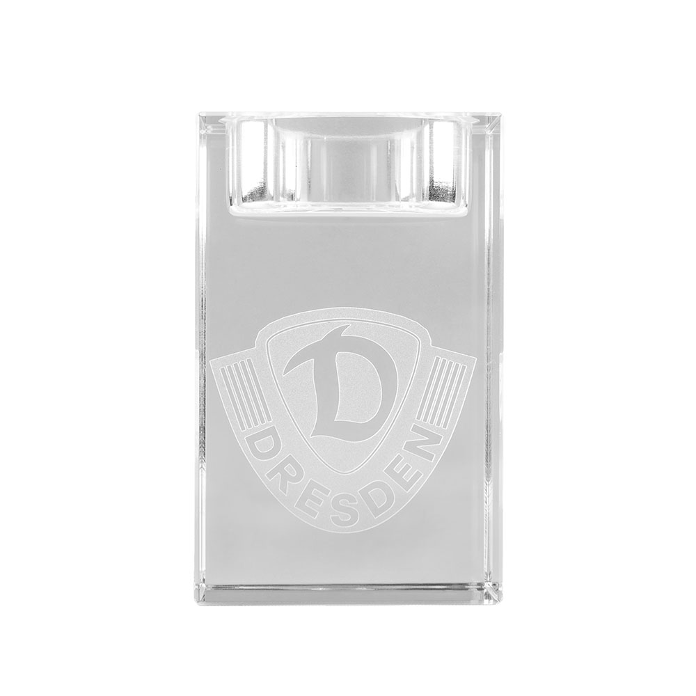 Glas Teelichthalter Dynamo-Wappen