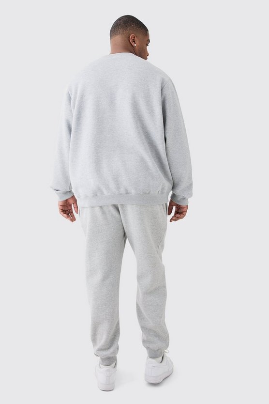 Plus Basic Sweatshirt in Grau