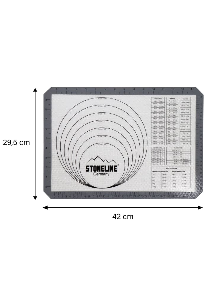 Stoneline Silikon Backmatte 42x29,5 cm in Transparent günstig kaufen onesize