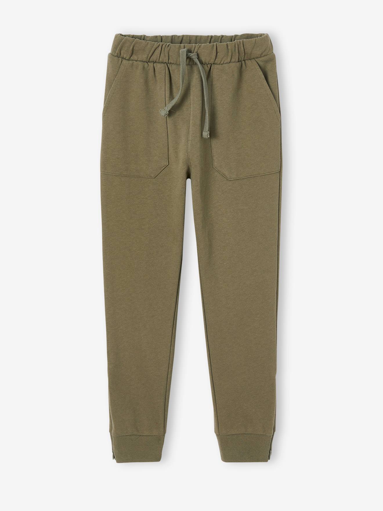 Vertbaudet Jungen Sporthose mit Zipper am Bein - schwarz