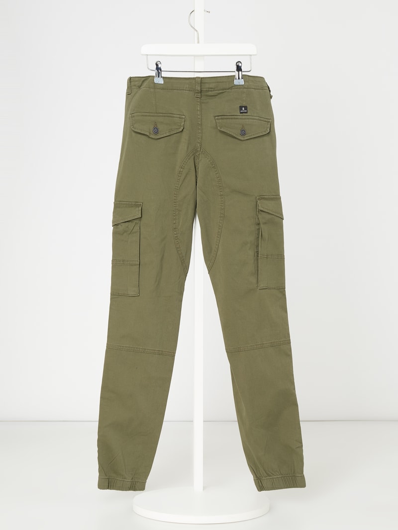 Cargohose mit Stretch-Anteil Modell 'Paul' in olivgrün
