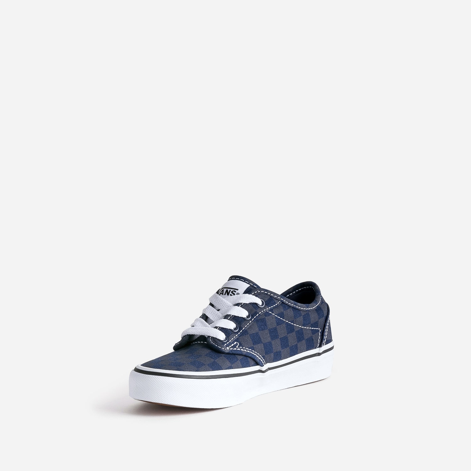 Tennis VANS marine en toile à damier gris
