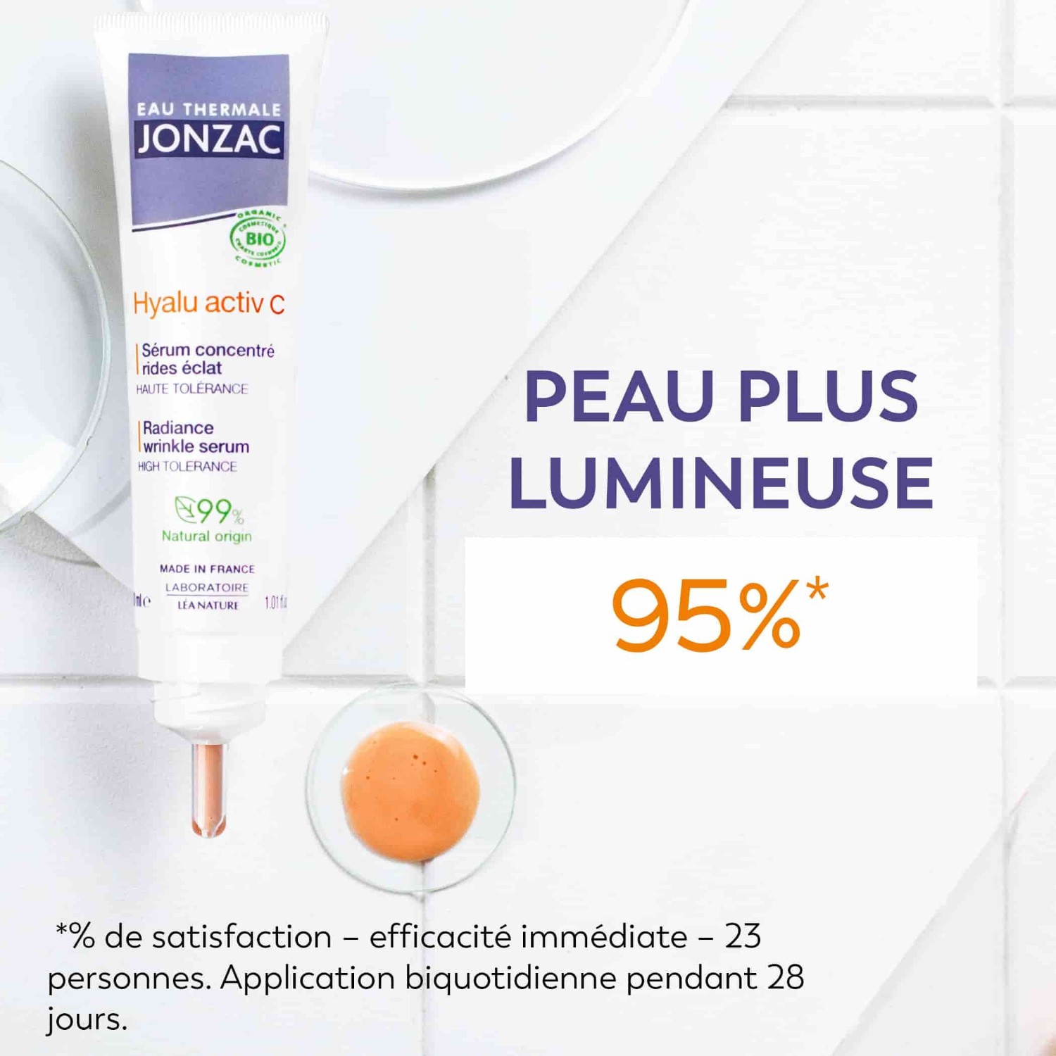 Jonzac geconcentreerd serum voor een stralende huid na rimpelvorming