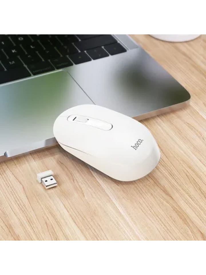 HOCO HOCO Funkmaus / Computermaus Platinium 2.4G GM14 weiß in Weiß günstig kaufen onesize