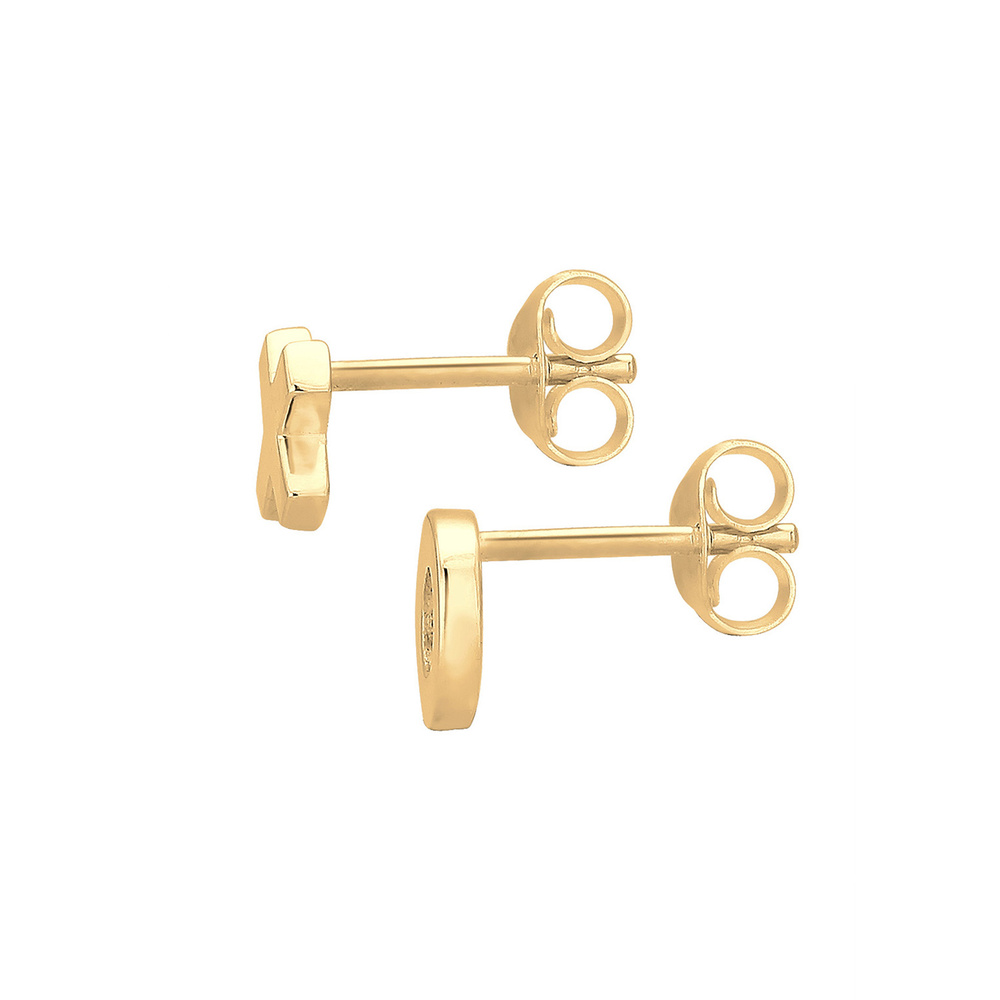 Elli Elli Boucles d'Oreilles XOXO Wording Trend Cool Blogger 925 Silber Figa Boucles d'oreilles