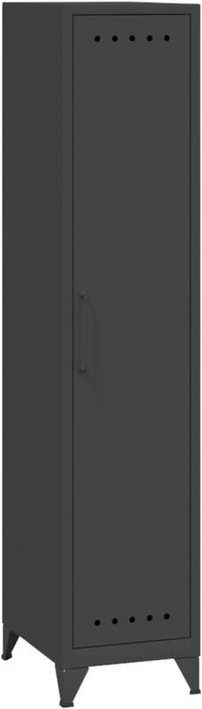 Bisley Fern Schließfach Metall 1 Fachboden Nicht abschließbar 380 x 510 x 1.800 mm Anthrazit
