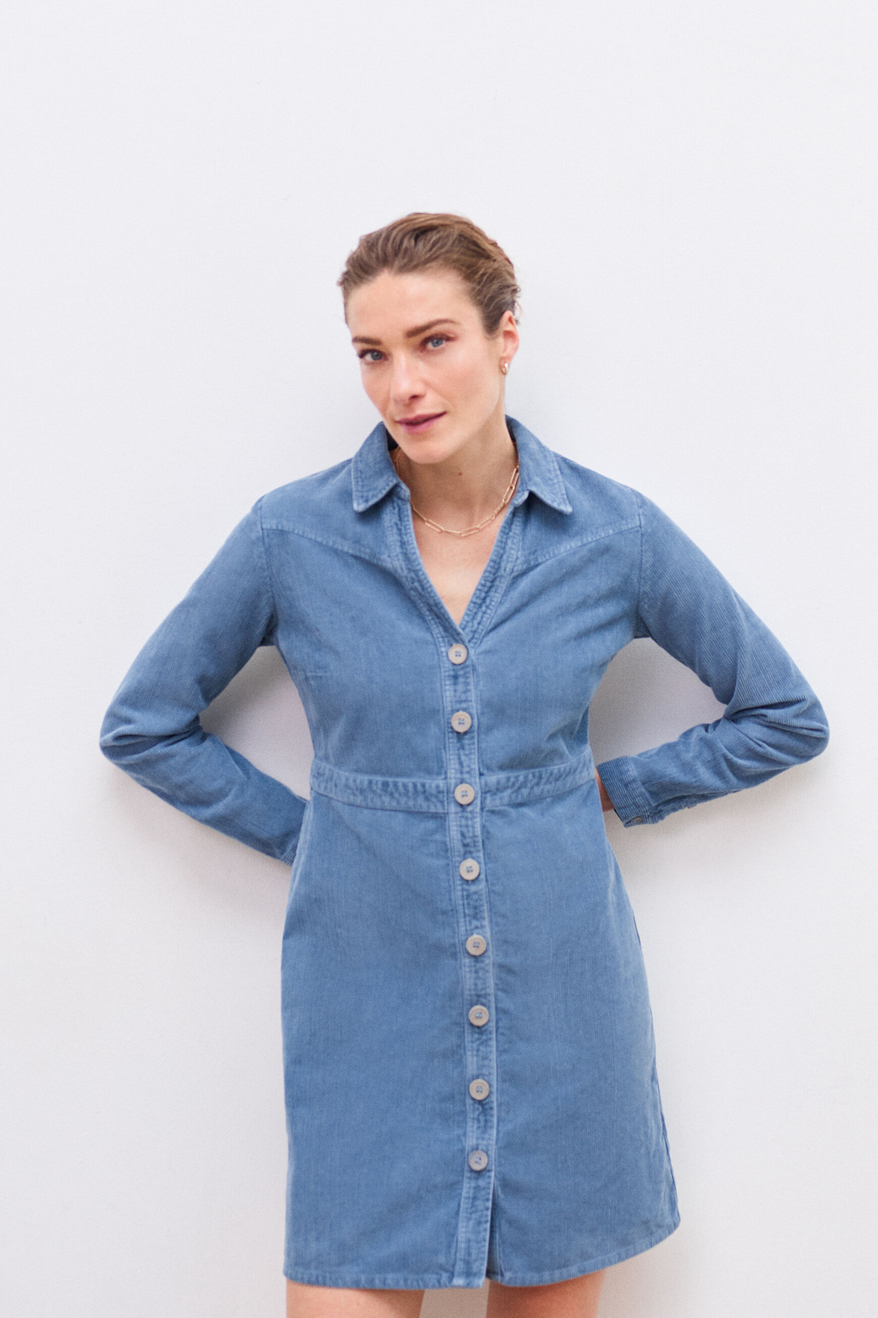 robe luna bleu violet femme