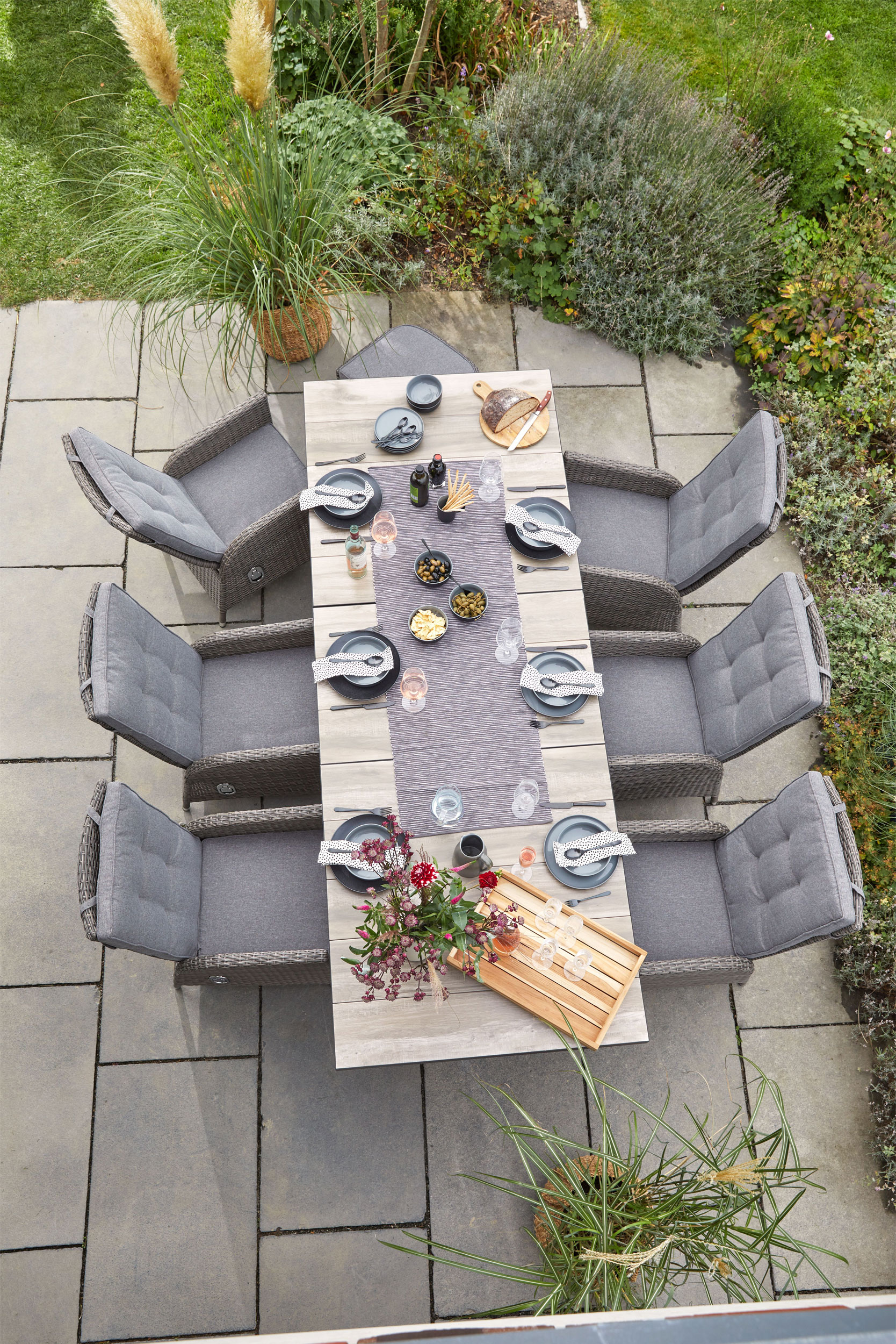 OUTDOORGartentisch ausziehbar Keramik