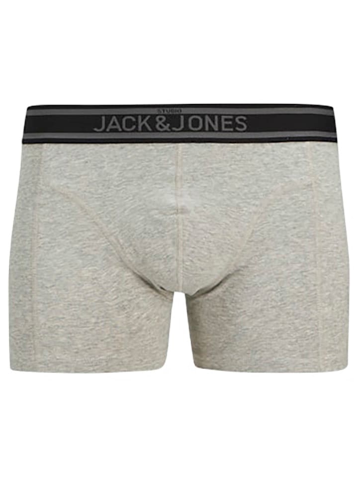 Jack & Jones 3er-Set: Boxershorts in Grau/ Grün/ Schwarz günstig kaufen