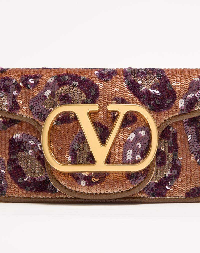 Valentino Garavani Locò Lille Skuldertaske med Broderi og Dyr