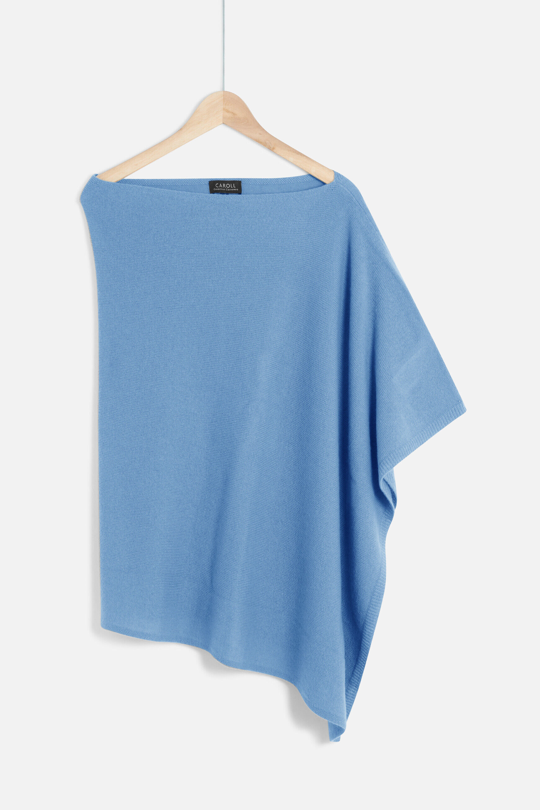 poncho baltimore 100% cachemire denim stone femme