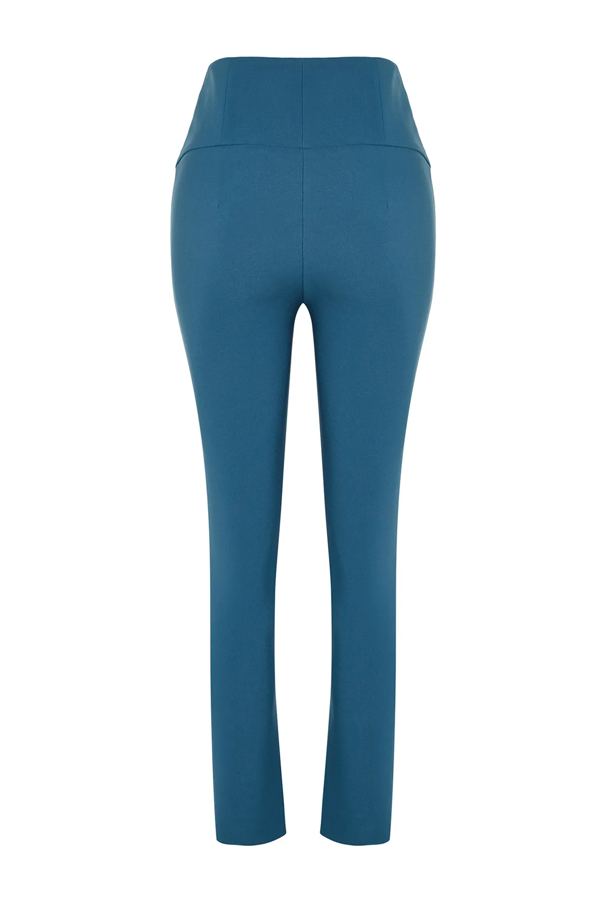 Trendyol Collection  Indigo-Zigaretten-Webhose mit schmalem Bein und Taillennaht-Detail TWOSS20PL0388