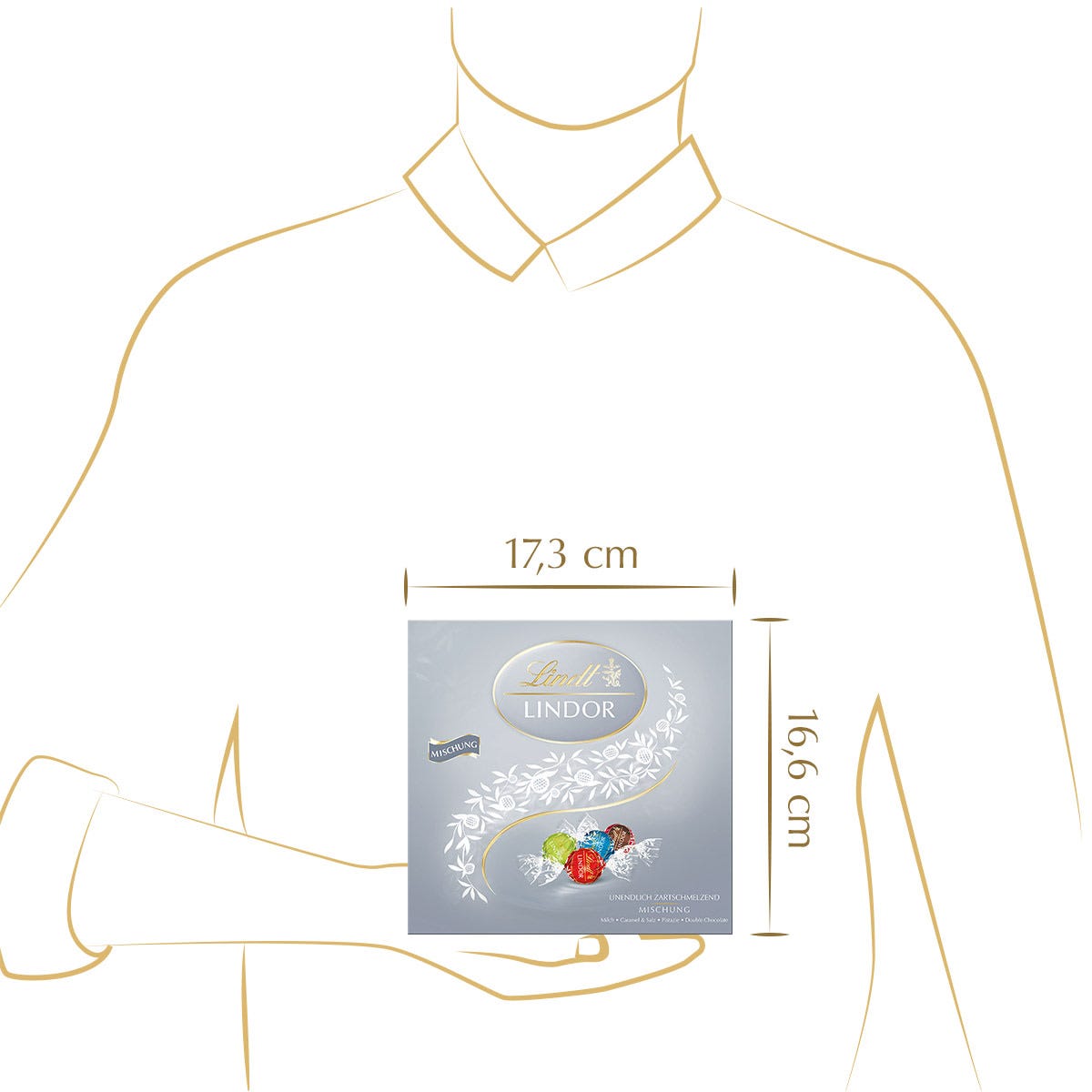 LINDOR Präsent Mischung Silber, 187g