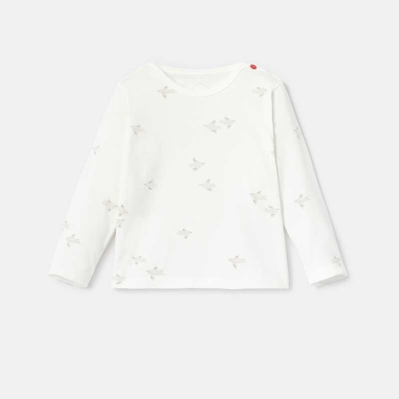Ensemble salopette et t-shirt beige naissance Absorba